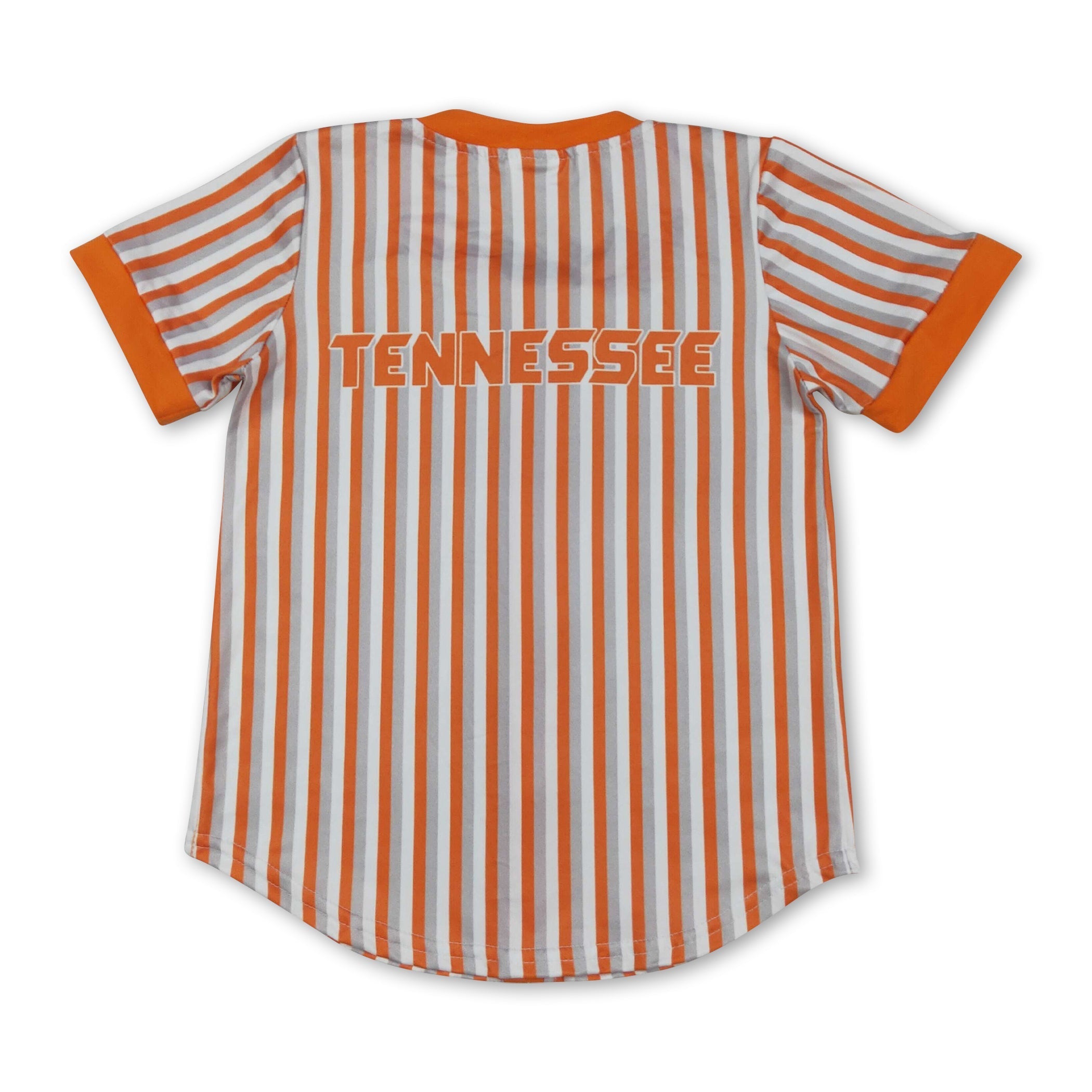 Short sleeves stripe T kids boys button down team shirt