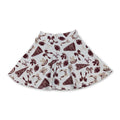 Maroon bow football go team kids girls activewear skirt