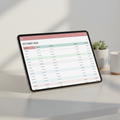 Simple Monthly Budget Planner Template